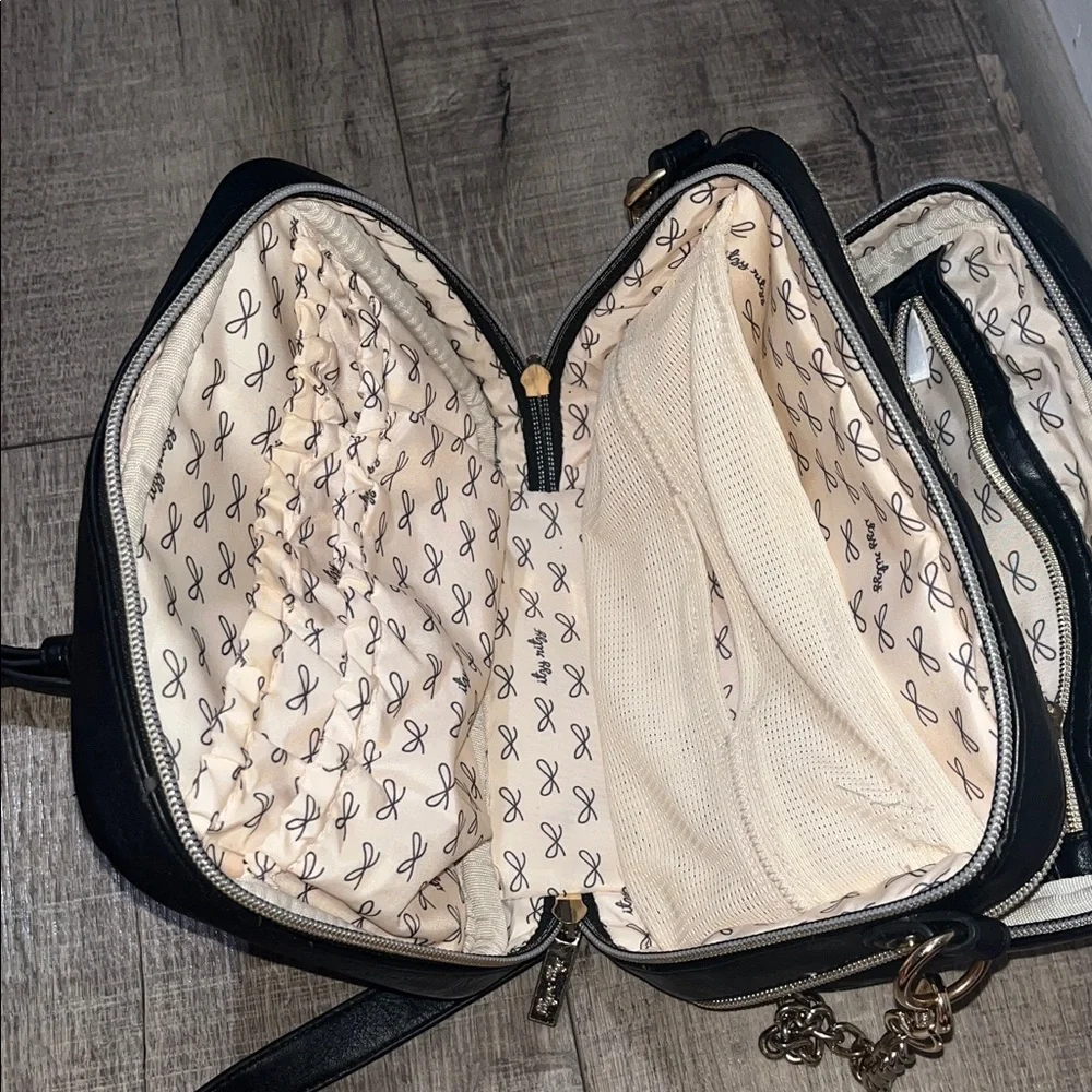Itzy Ritzy Plaid Crossbody Bag in Black and White